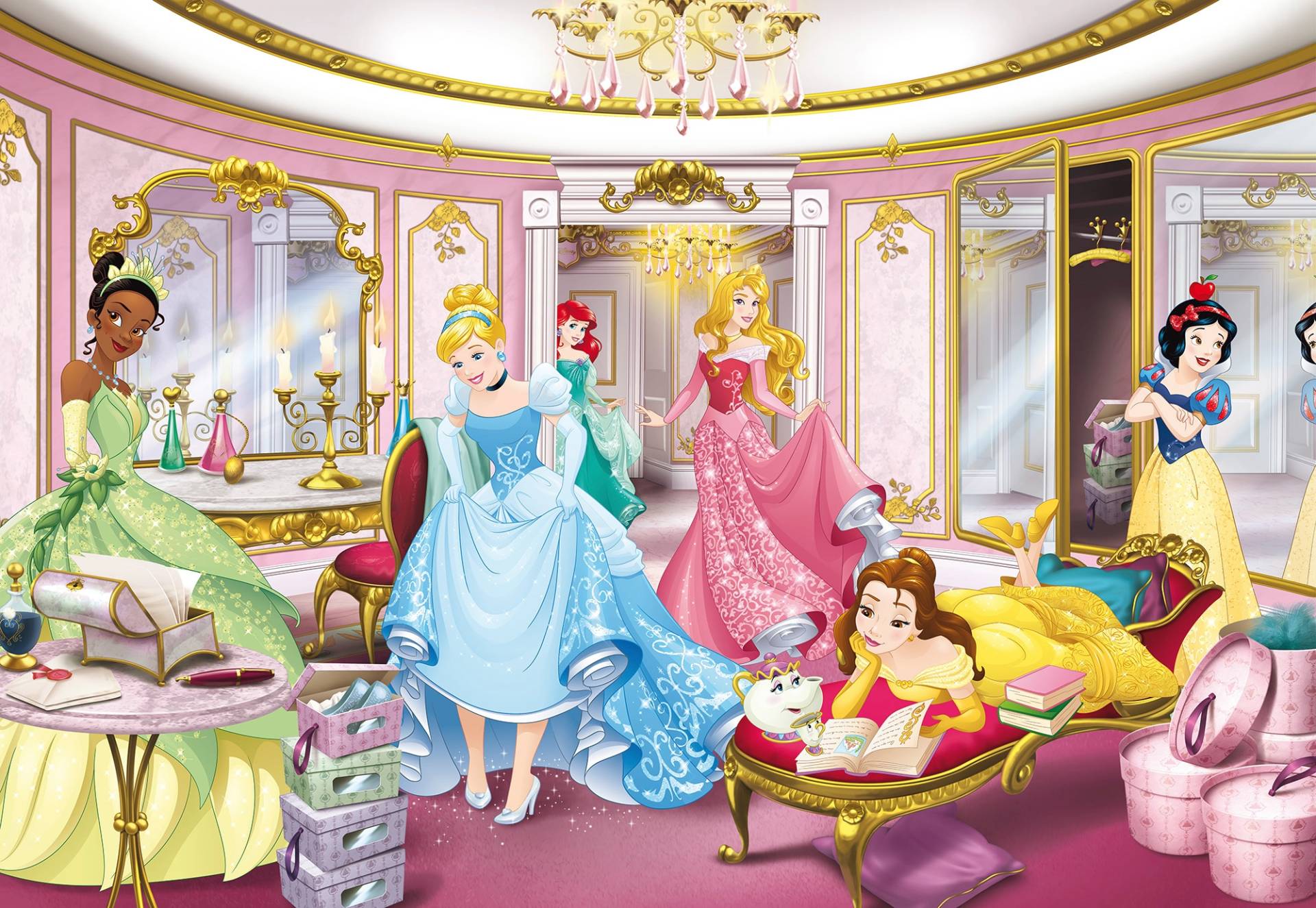 Komar Fototapete »Princess Mirror - Grösse 368 x 254 cm«, bedruckt, Kinderzimmer von Komar