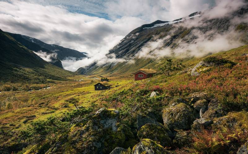 Komar Vliestapete »Pure Norway«, 450x280 cm (Breite x Höhe), Wohnzimmer, Schlafzimmer von Komar