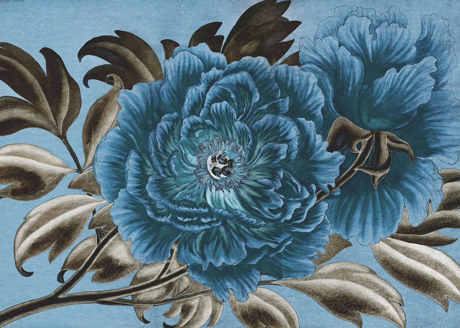 Komar Vliestapete »Royal Peony«, 350x250 cm (Breite x Höhe) von Komar