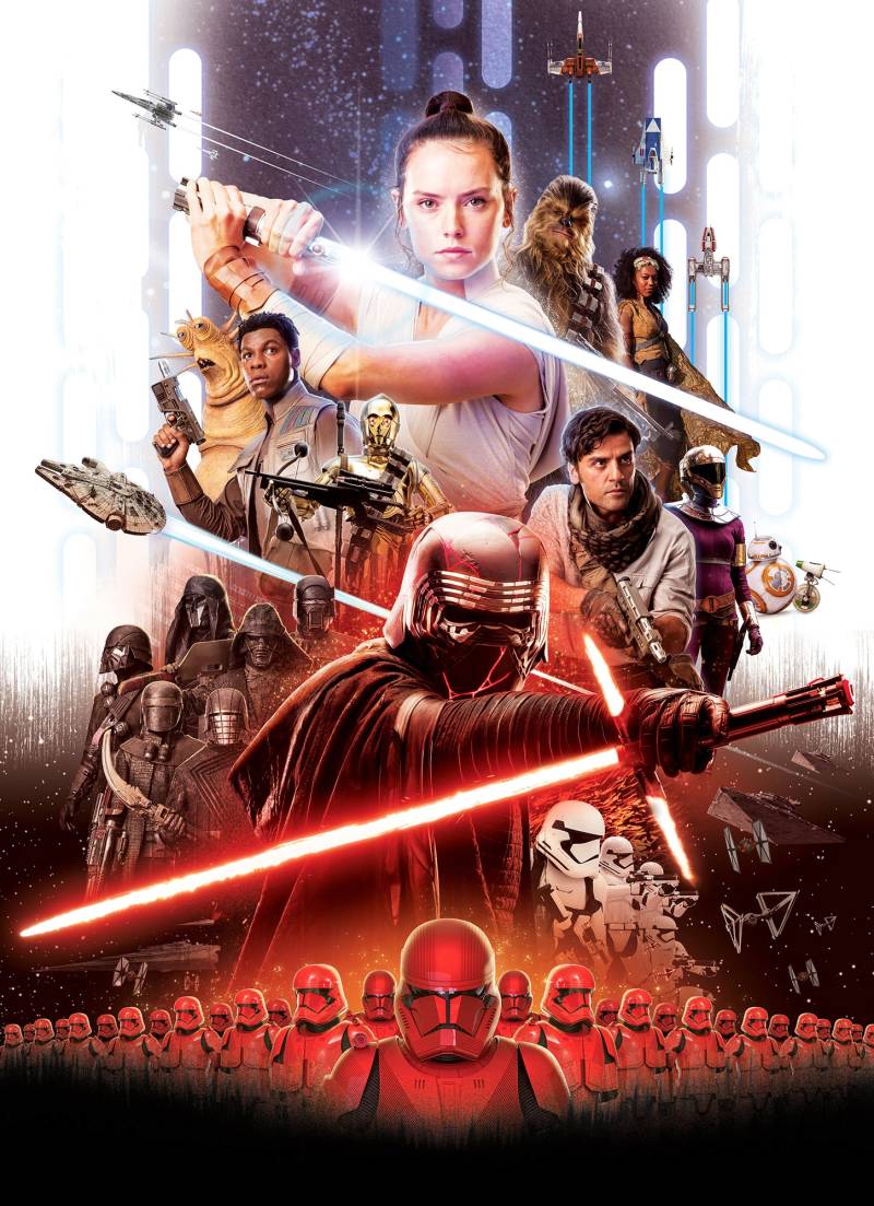 Komar Fototapete »STAR WARS EP9 Movie Poster Rey«, 184x254 cm (Breite x Höhe), inklusive Kleister von Komar