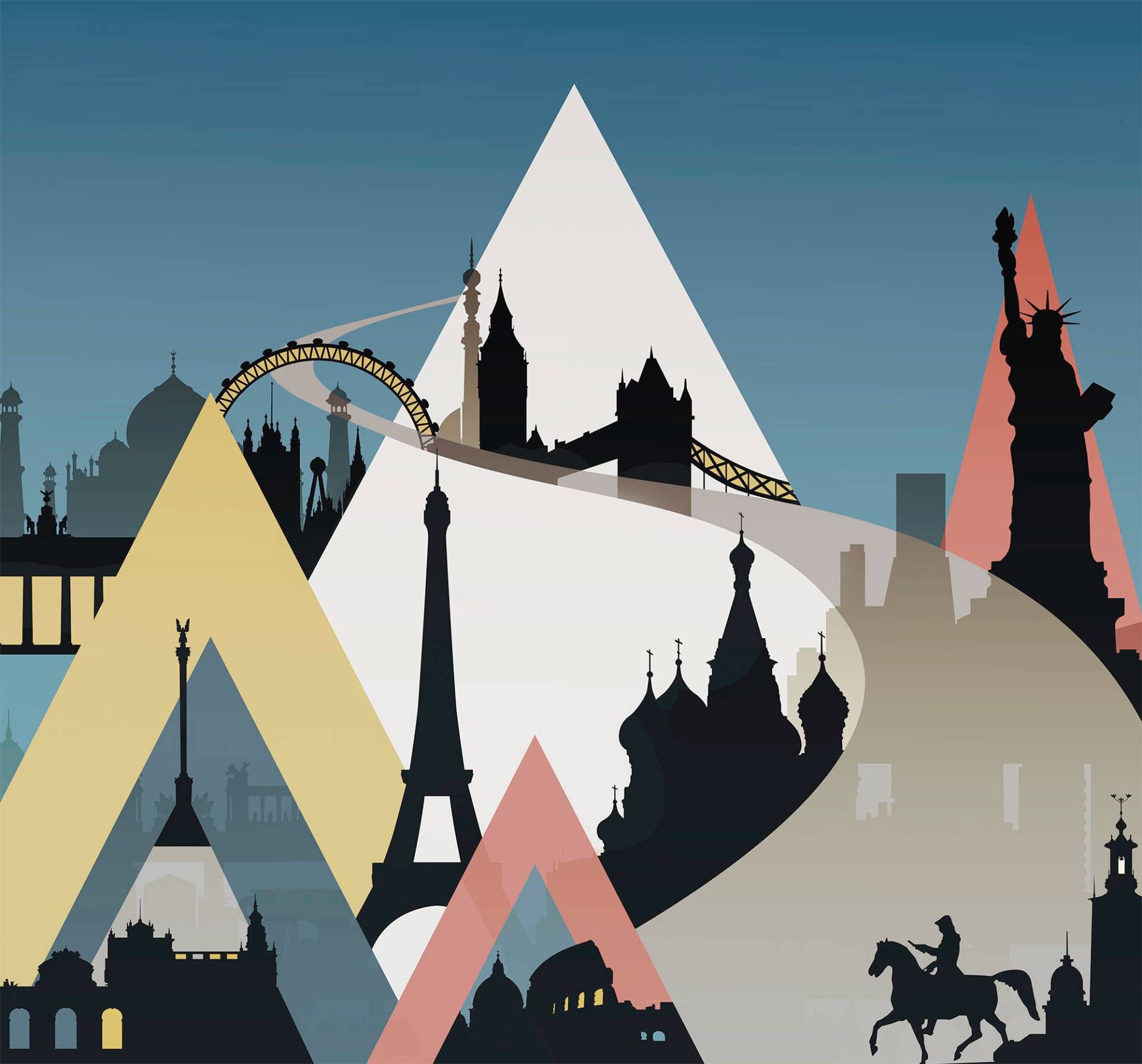 Komar Vliestapete »Digitaldruck Vlies - Sightseeing - Grösse 300 x 280 cm«, bedruckt, Kinderzimmer Komar Vliestapete »Digitaldruck Vlies - Sightseeing - Grösse 300 x 280 cm«, bedruckt, Kinderzimmer von Komar