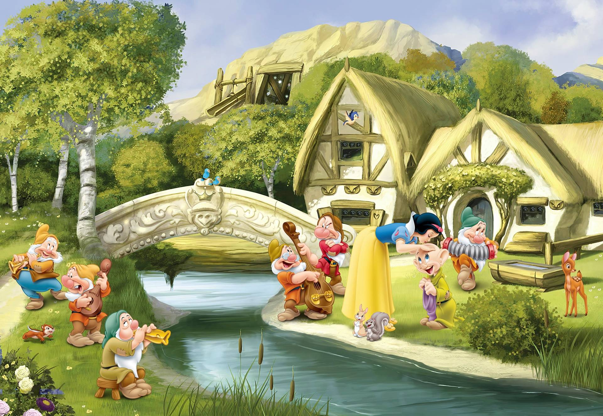 Komar Fototapete »Snow White - Grösse 368 x 254 cm«, bedruckt, Kinderzimmer von Komar