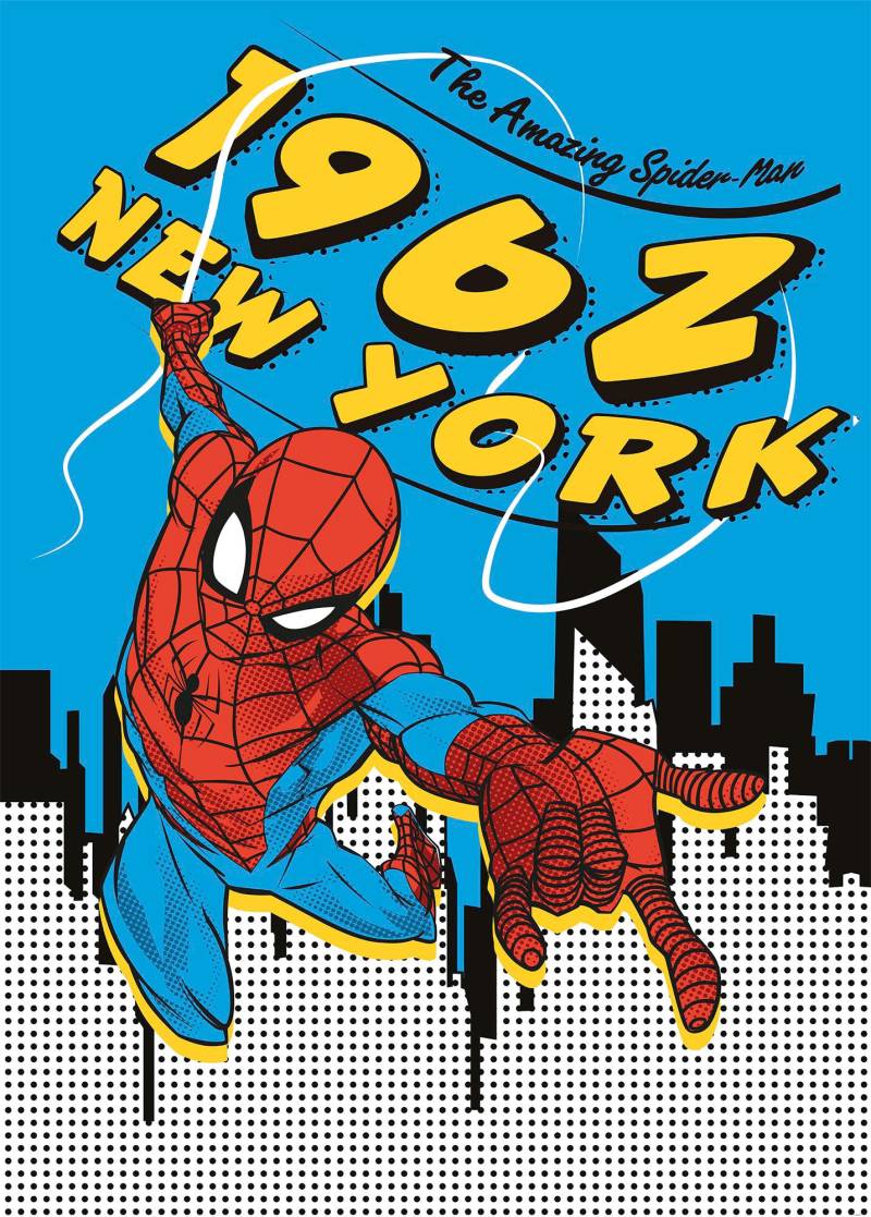 Komar Vliestapete »Digitaldruck Vlies - Spider-Man 1962 - Grösse 200 x 280 cm«, bedruckt, Kinderzimmer von Komar