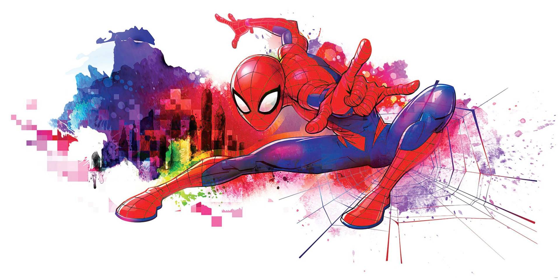 Komar Vliestapete »Spider-Man Graffiti Art«, 300x150 cm (Breite x Höhe) von Komar