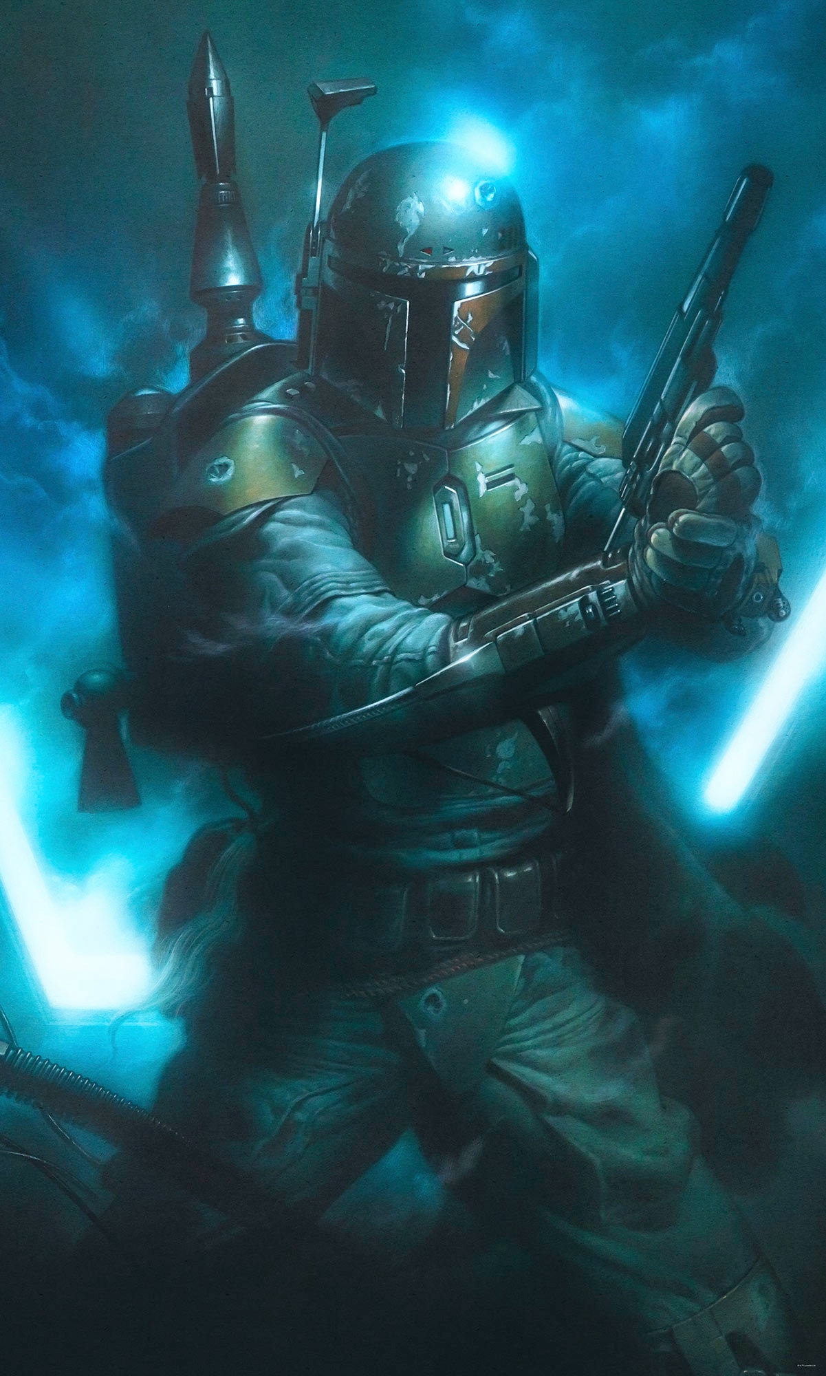 Komar Vliestapete »Star Wars Classic Bounty Hunter«, 150x280 cm (Breite x Höhe) von Komar