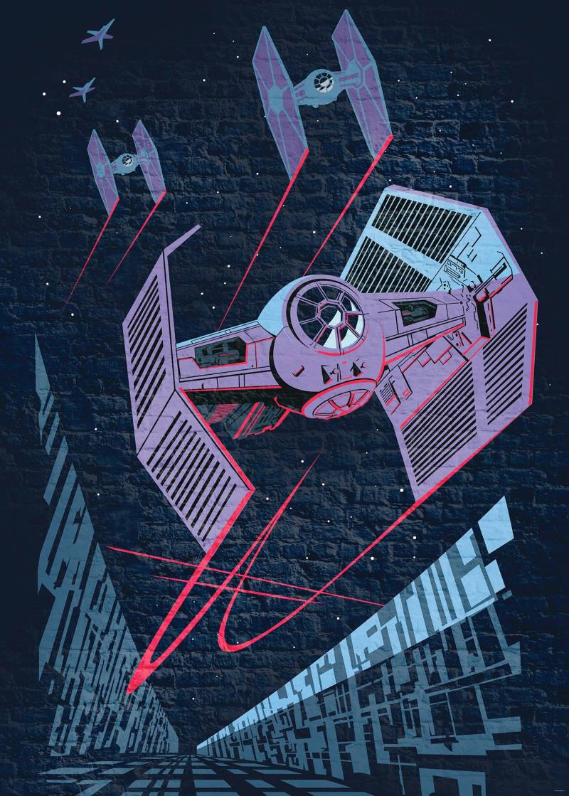 Komar Vliestapete »Star Wars Classic Concrete X-Wing«, 200x280 cm (Breite x Höhe) von Komar