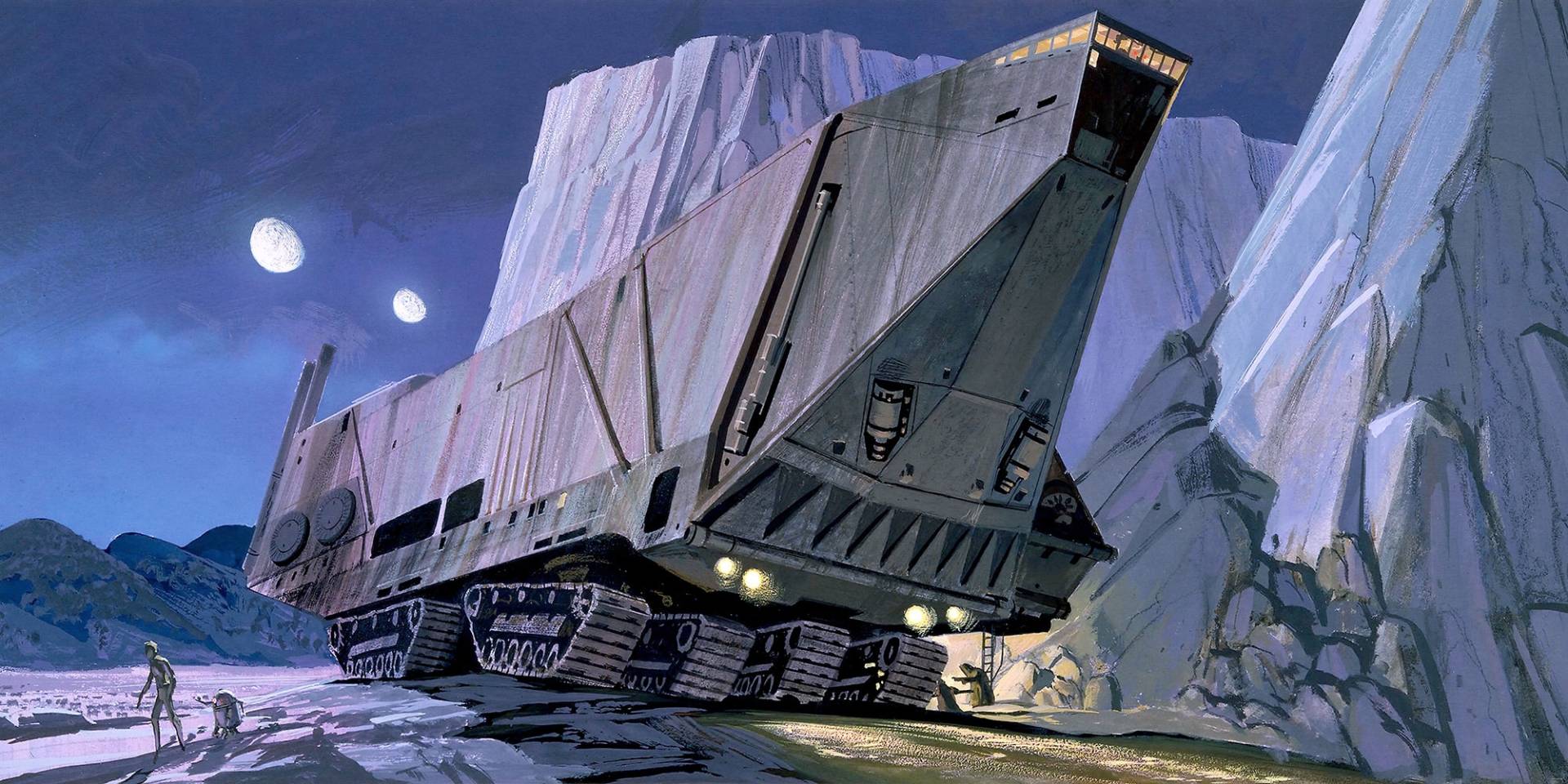 Komar Vliestapete »Star Wars Classic RMQ Sandcrawler«, 500x250 cm (Breite x Höhe) von Komar