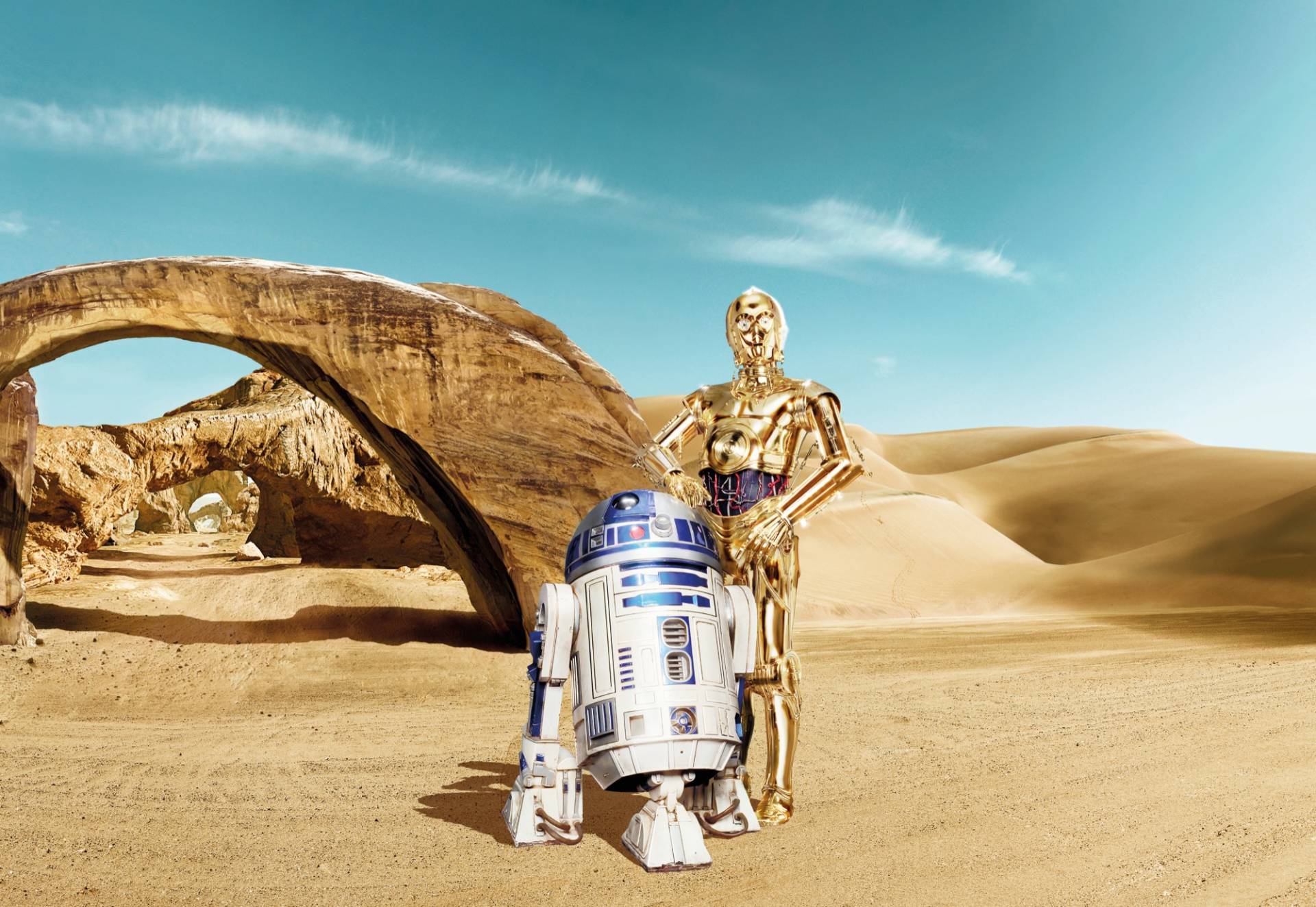 Komar Fototapete »STAR WARS Lost Droids - Grösse 368 x 254 cm«, bedruckt, Kinderzimmer von Komar