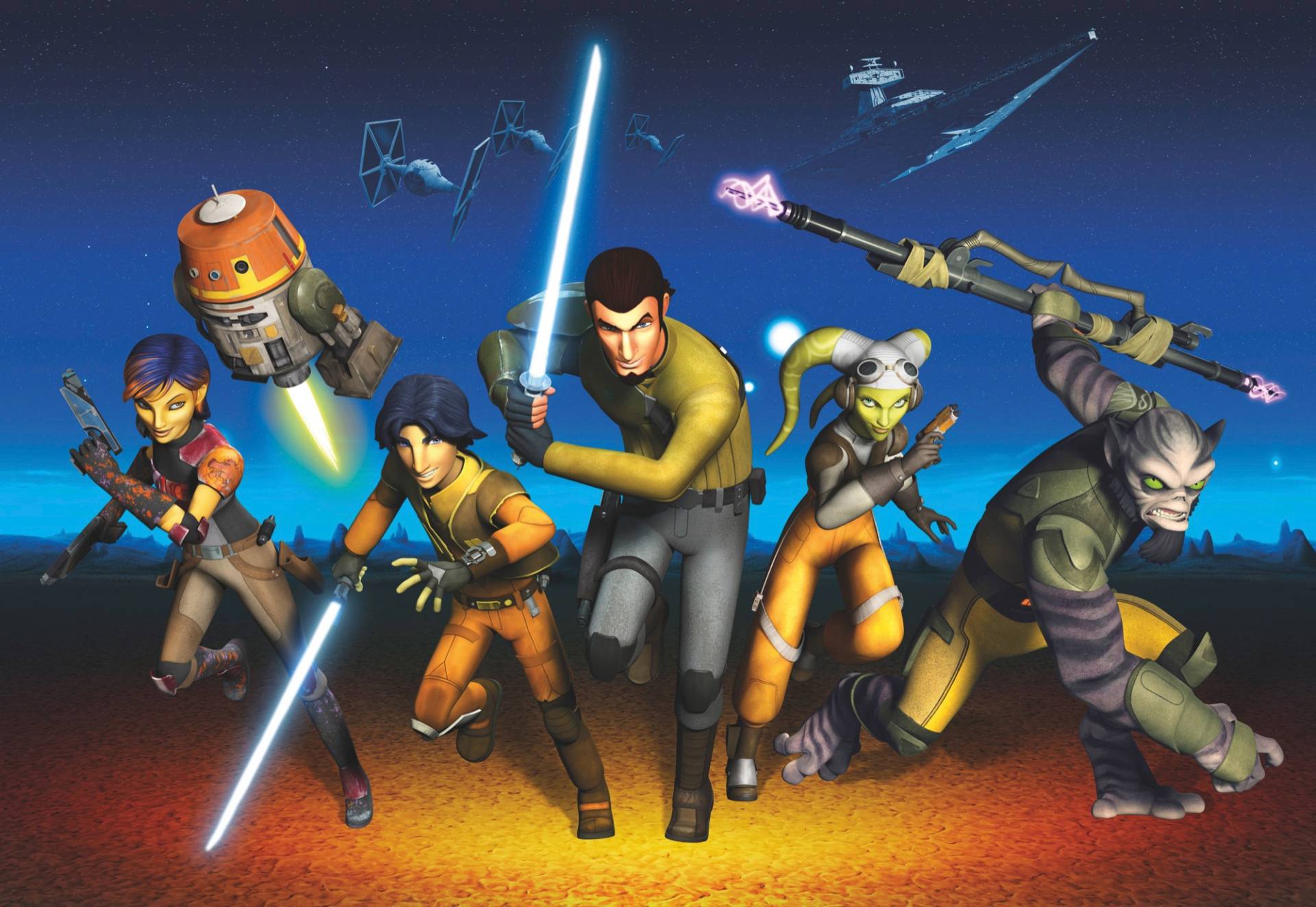 Komar Fototapete »STAR WARS Rebels Run - Grösse 368 x 254 cm«, bedruckt, Kinderzimmer von Komar