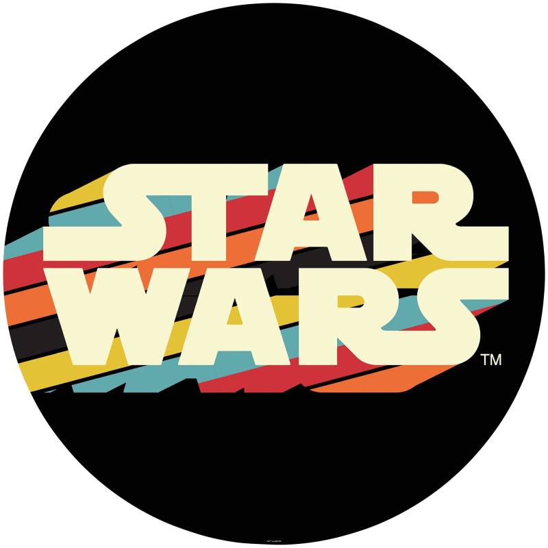 Komar Fototapete »Star Wars Typeface«, 125x125 cm (Breite x Höhe), rund und selbstklebend von Komar