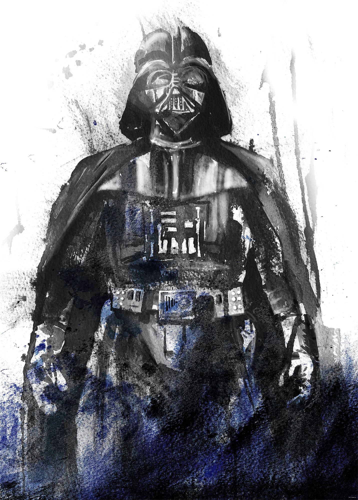 Komar Vliestapete »Digitaldruck Vlies - Star Wars Watercolor Vader - Grösse 200 x 280 cm«, bedruckt, Kinderzimmer von Komar