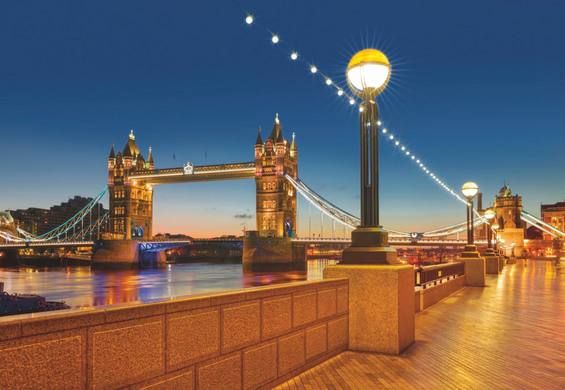 Komar Fototapete »Tower Bridge - Grösse 368 x 254 cm«, bedruckt, Wohnzimmer, Schlafzimmer von Komar