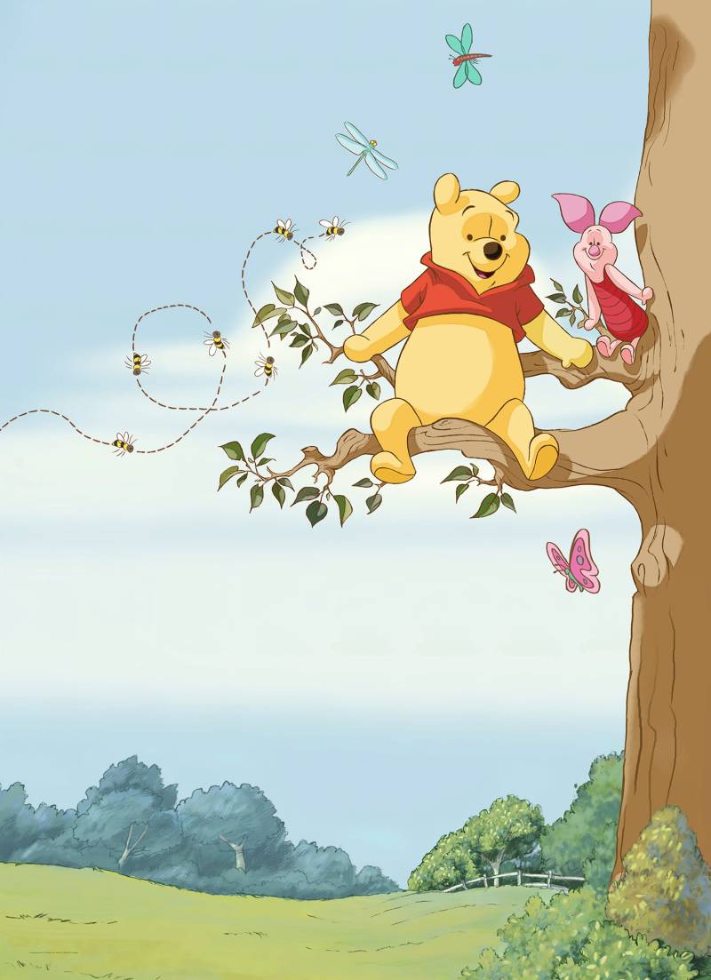 Komar Fototapete »Winnie Pooh Tree«, 184x254 cm (Breite x Höhe), inklusive Kleister von Komar