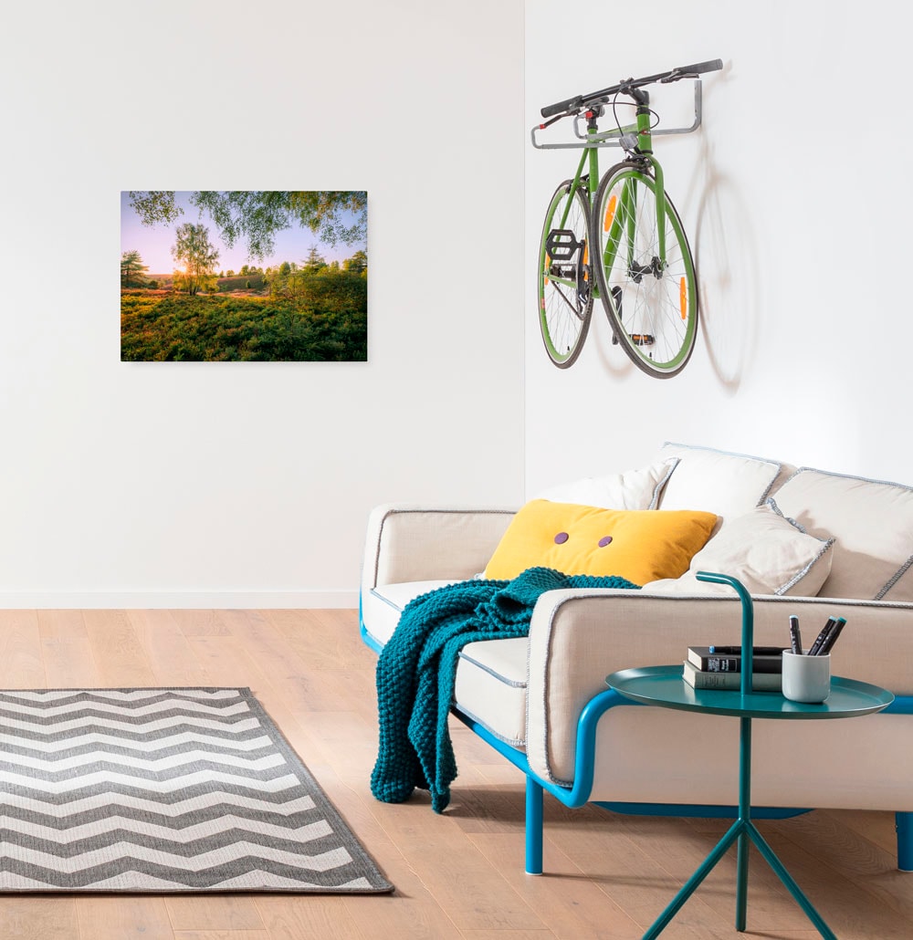 Komar Leinwandbild »Keilrahmenbild - Sommerabend - Grösse 60 x 40 cm«, Baum-Blätter-Natur-Berge-Blumen-Foto-Jahreszeiten-Landschaft-Meer-Strand-Palmen, (Packung, 1 St.), Deutsches Qualitätsvlies (155 g/m²) von Komar