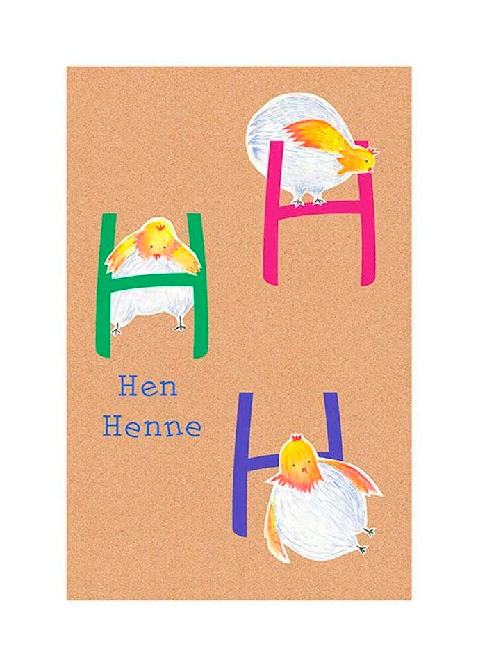 Komar Bild »ABC Animal H«, Buchstaben, (1 St.), Wandbild zur Dekoration - ohne Rahmen Komar Bild »ABC Animal H«, Buchstaben, (1 St.), Wandbild zur Dekoration - ohne Rahmen von Komar