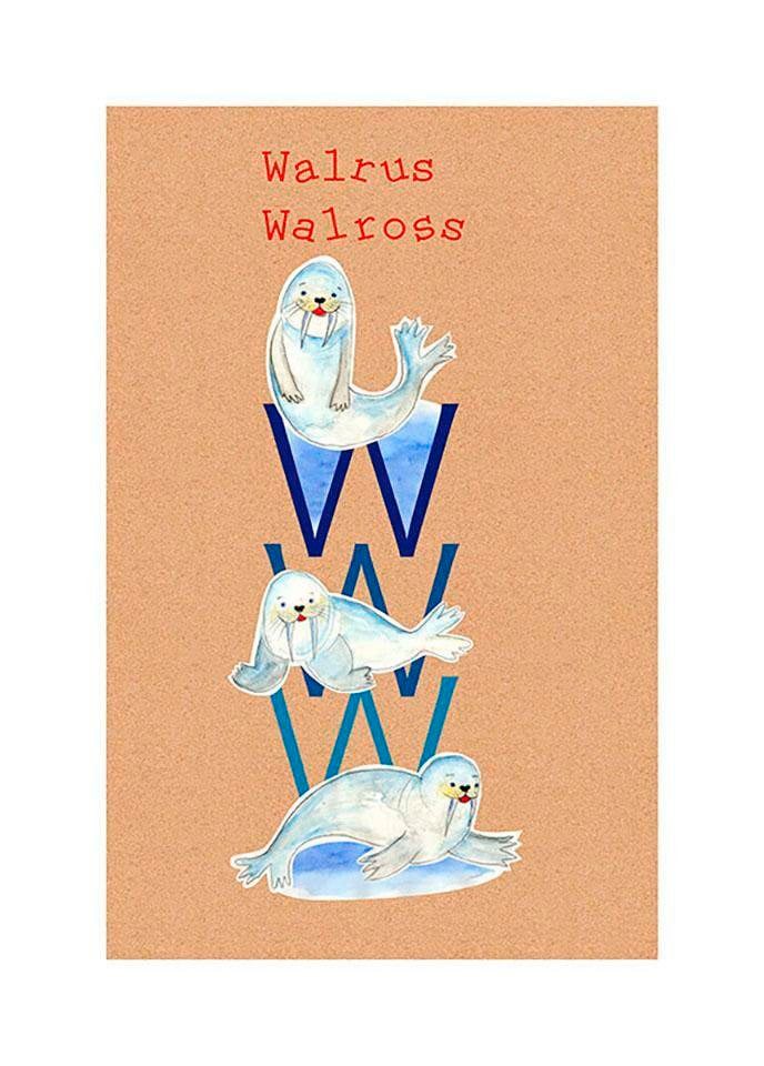 Komar Bild »ABC Animal W«, Buchstaben, (1 St.), Wandbild zur Dekoration - ohne Rahmen Komar Bild »ABC Animal W«, Buchstaben, (1 St.), Wandbild zur Dekoration - ohne Rahmen von Komar