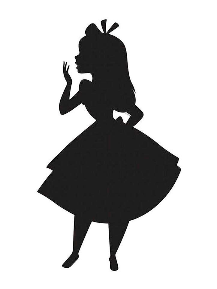 Komar Poster »Alice Silhouette«, Disney, (1 St.), Kinderzimmer, Schlafzimmer, Wohnzimmer von Komar