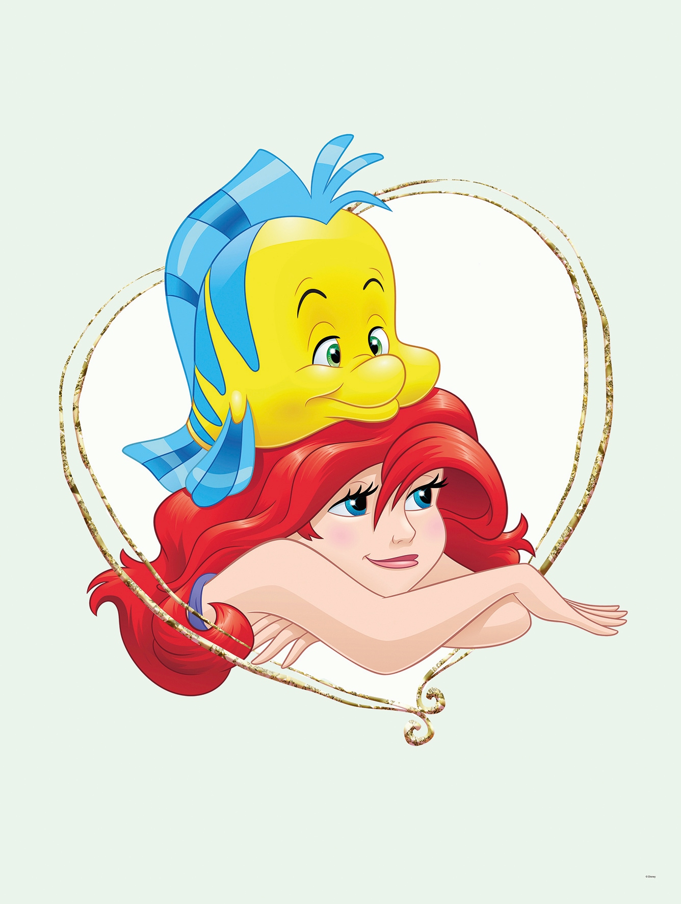 Komar Poster »Ariel & Fabius«, Disney, (1 St.), Kinderzimmer, Schlafzimmer, Wohnzimmer von Komar