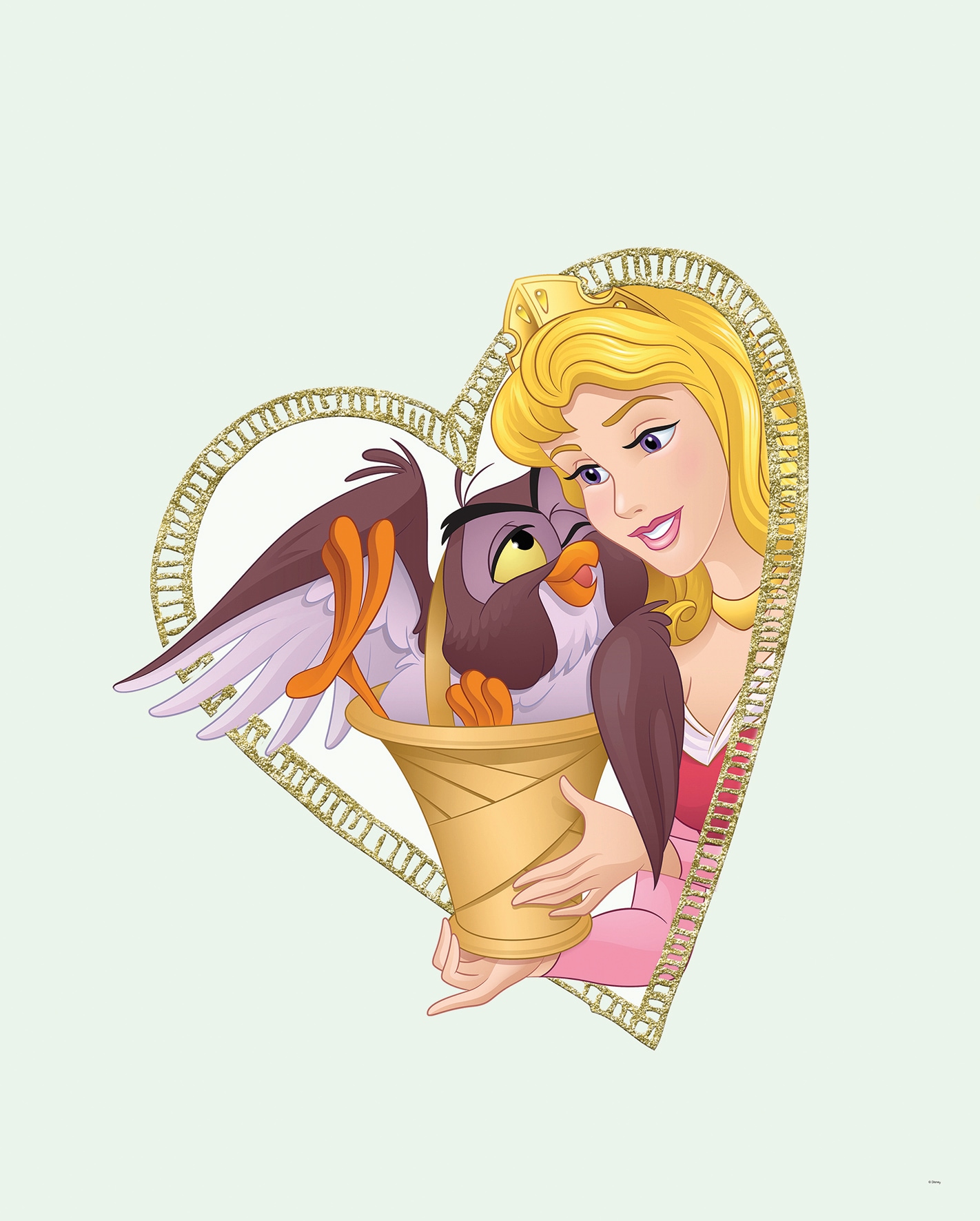 Komar Poster »Aurora & Owl«, Disney, (1 St.), Kinderzimmer, Schlafzimmer, Wohnzimmer von Komar