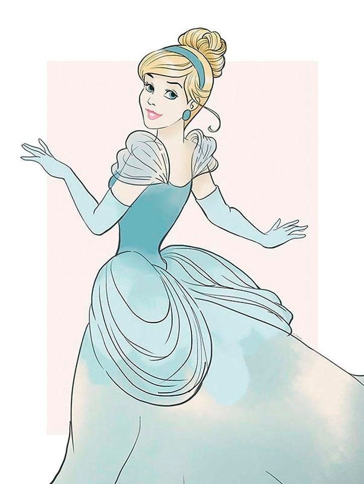 Komar Bild »Cinderella Beauty«, Disney, (1 St.), Wandbild zur Dekoration im Kinderzimmer - ohne Rahmen von Komar