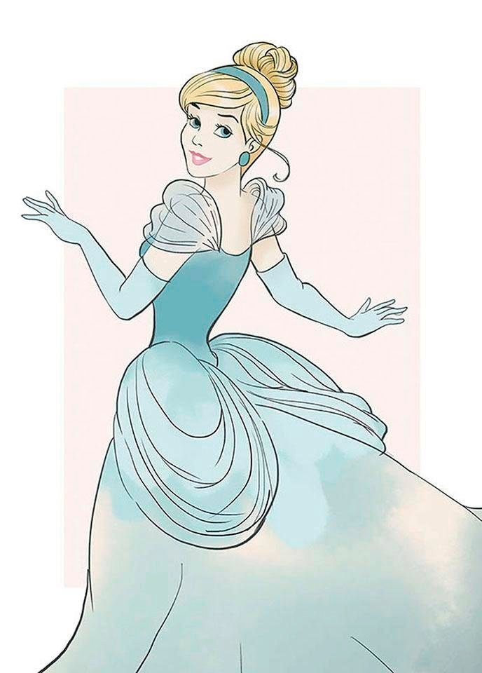 Komar Poster »Cinderella Beauty«, Disney, (1 St.), Kinderzimmer, Schlafzimmer, Wohnzimmer von Komar