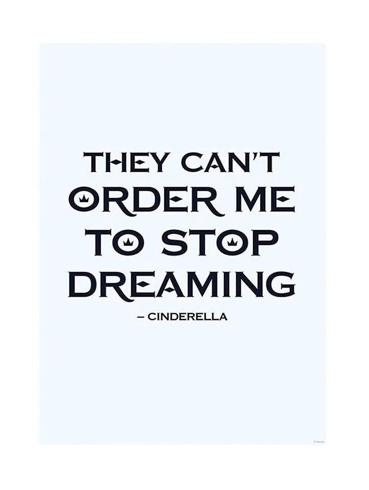 Komar Bild »Cinderella Quote«, Disney, (1 St.), Wandbild zur Dekoration im Kinderzimmer - ohne Rahmen Komar Bild »Cinderella Quote«, Disney, (1 St.), Wandbild zur Dekoration im Kinderzimmer - ohne Rahmen von Komar