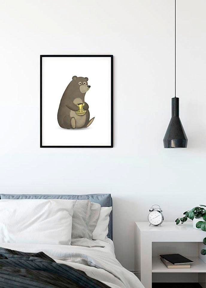 Komar Poster »Cute Animal Bear«, Tiere, (1 St.), Kinderzimmer, Schlafzimmer, Wohnzimmer von Komar