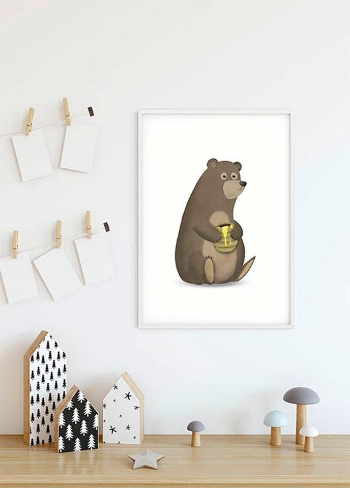 Komar Poster »Cute Animal Bear«, Tiere, (1 St.), Kinderzimmer, Schlafzimmer, Wohnzimmer von Komar