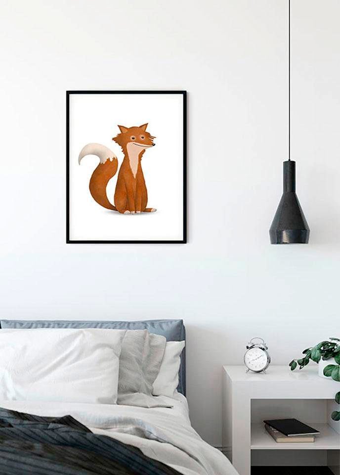 Komar Poster »Cute Animal Fox«, Tiere, (1 St.), Kinderzimmer, Schlafzimmer, Wohnzimmer von Komar