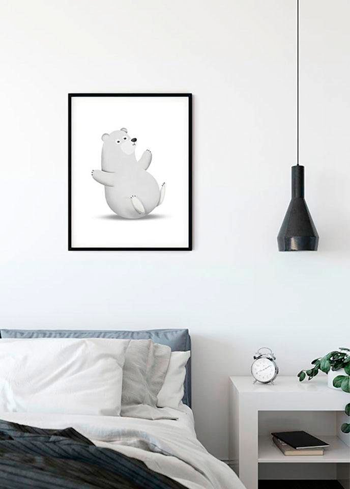 Komar Poster »Cute Animal Polar Bear«, Tiere, (1 St.), Kinderzimmer, Schlafzimmer, Wohnzimmer von Komar