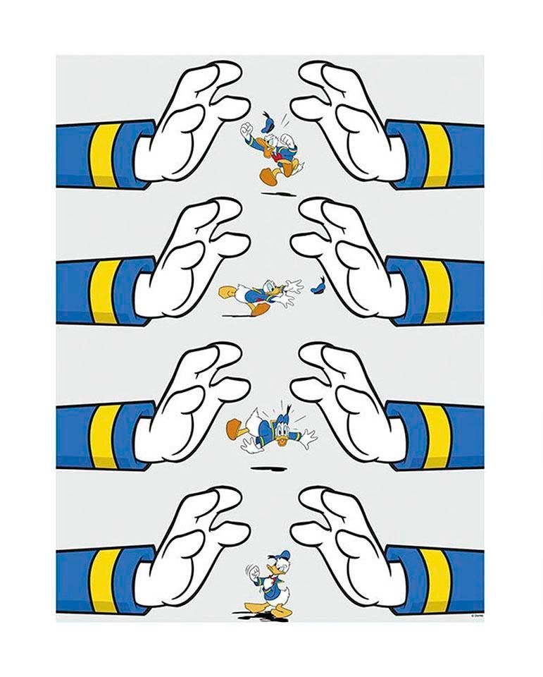 Komar Poster »Donald Duck Hands«, Disney, (1 St.), Kinderzimmer, Schlafzimmer, Wohnzimmer von Komar