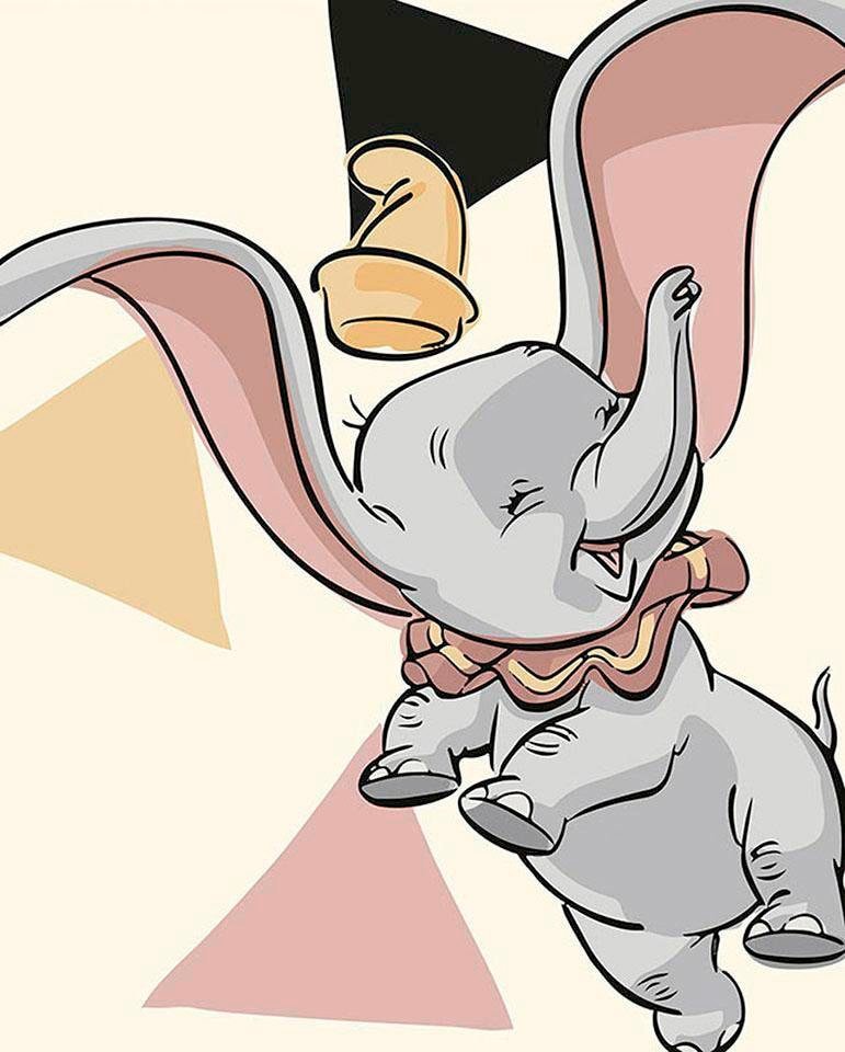 Komar Bild »Dumbo Angles«, Disney, (1 St.), Wandbild zur Dekoration im Kinderzimmer - ohne Rahmen von Komar