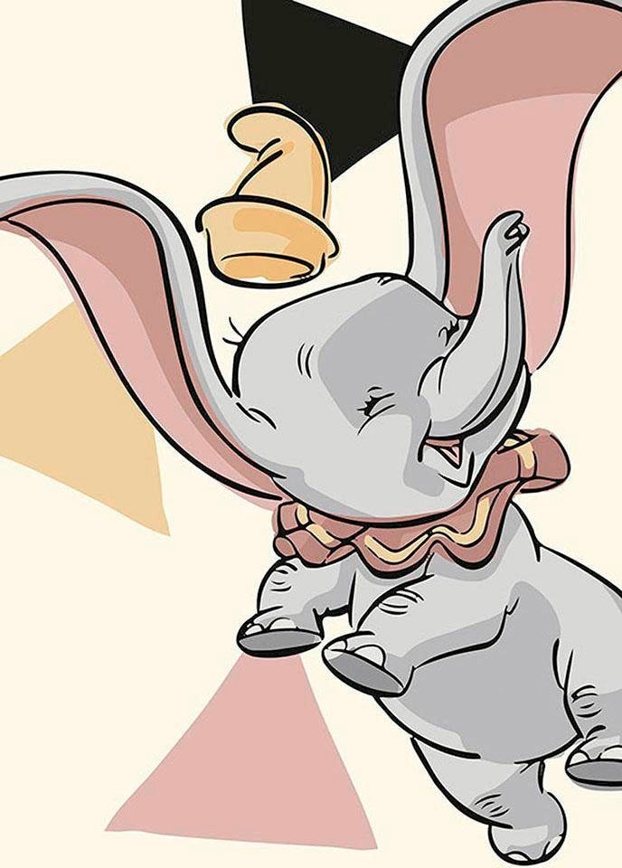 Komar Bild »Dumbo Angles«, Disney, (1 St.), Wandbild zur Dekoration im Kinderzimmer - ohne Rahmen von Komar