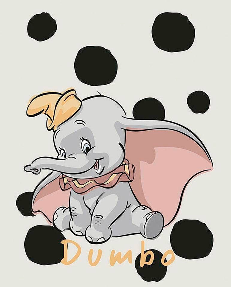 Komar Poster »Dumbo Dots«, Disney, (1 St.), Kinderzimmer, Schlafzimmer, Wohnzimmer von Komar