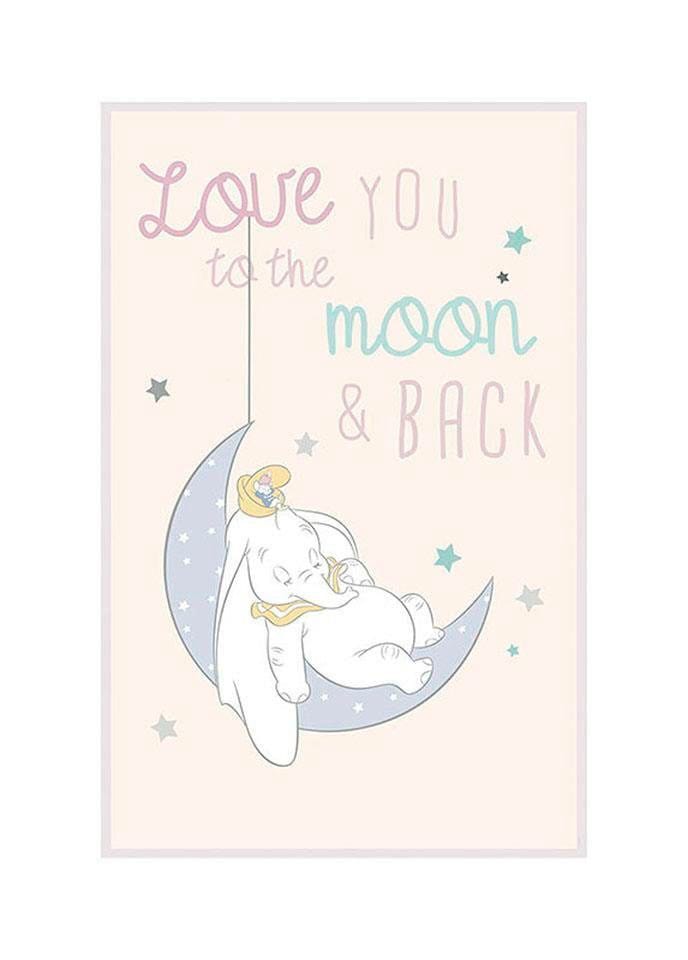 Komar Poster »Dumbo Moon«, Disney, (1 St.), Kinderzimmer, Schlafzimmer, Wohnzimmer von Komar