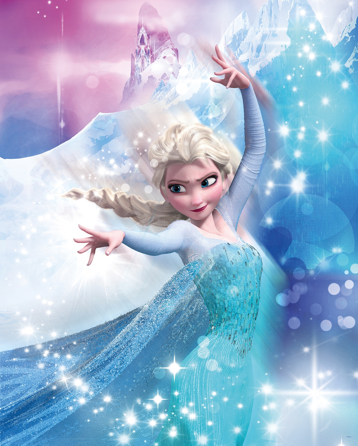 Komar Poster »Frozen 2 Elsa Action«, Disney, (1 St.), Kinderzimmer, Schlafzimmer, Wohnzimmer von Komar