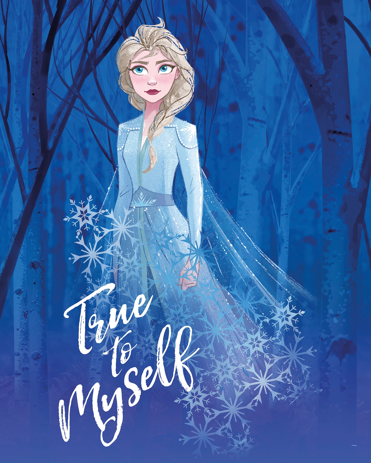 Komar Poster »Frozen 2 Elsa true to myself«, Disney, (1 St.), Kinderzimmer, Schlafzimmer, Wohnzimmer von Komar