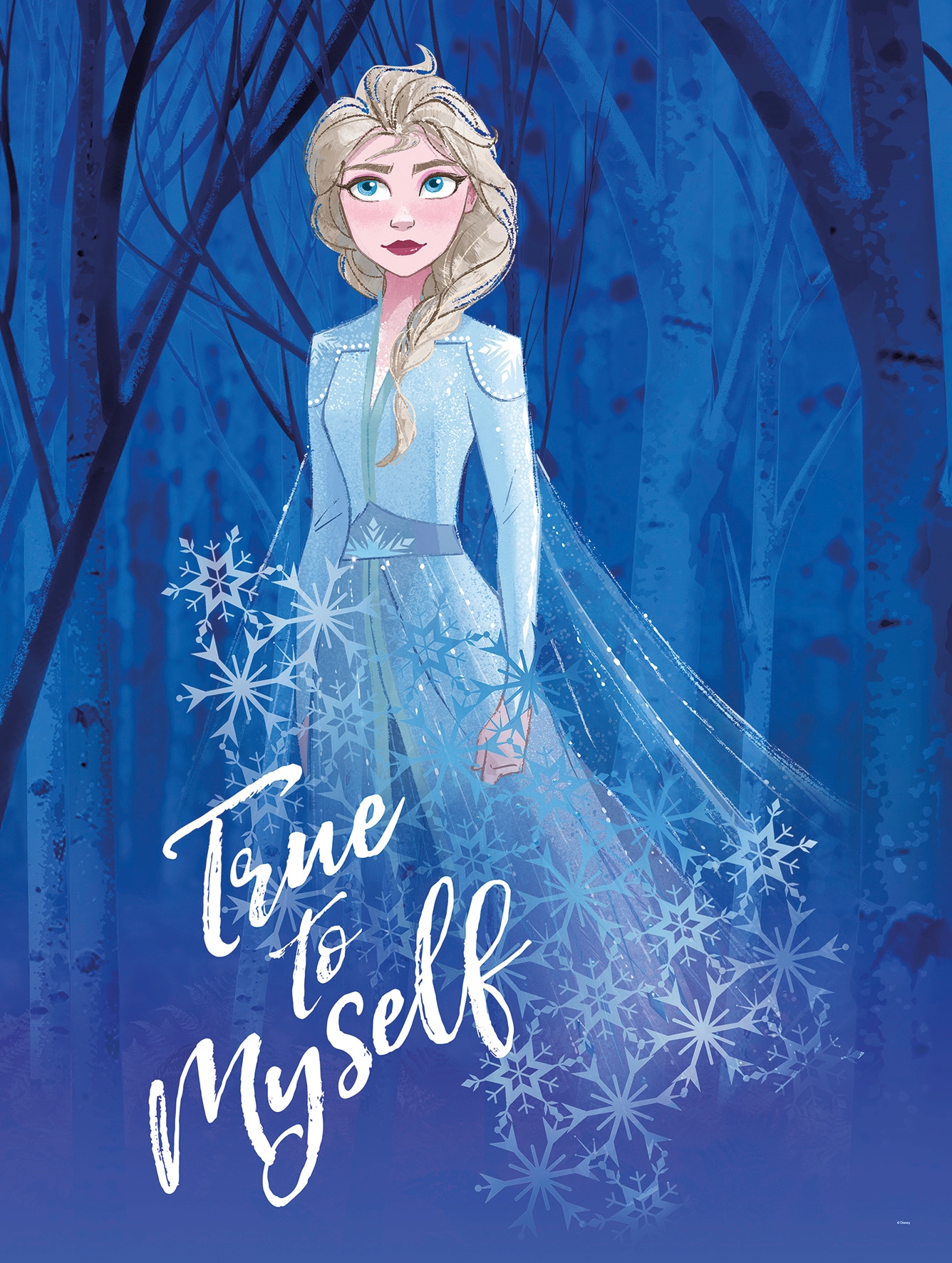 Komar Poster »Frozen 2 Elsa true to myself«, Disney, (1 St.), Kinderzimmer, Schlafzimmer, Wohnzimmer von Komar