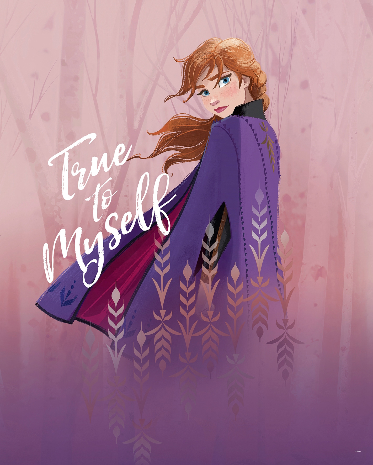 Komar Poster »Frozen Anna True to Myself«, Disney, (1 St.), Kinderzimmer, Schlafzimmer, Wohnzimmer von Komar