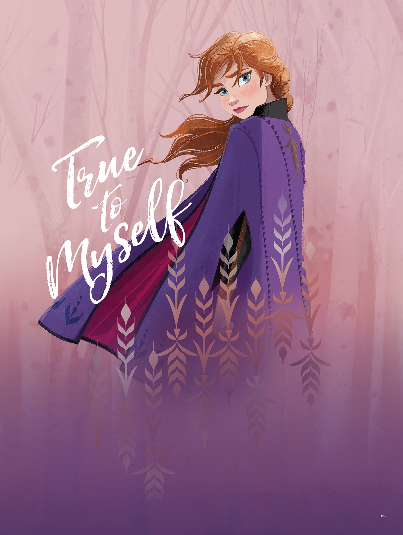 Komar Poster »Frozen Anna True to Myself«, Disney, (1 St.), Kinderzimmer, Schlafzimmer, Wohnzimmer von Komar