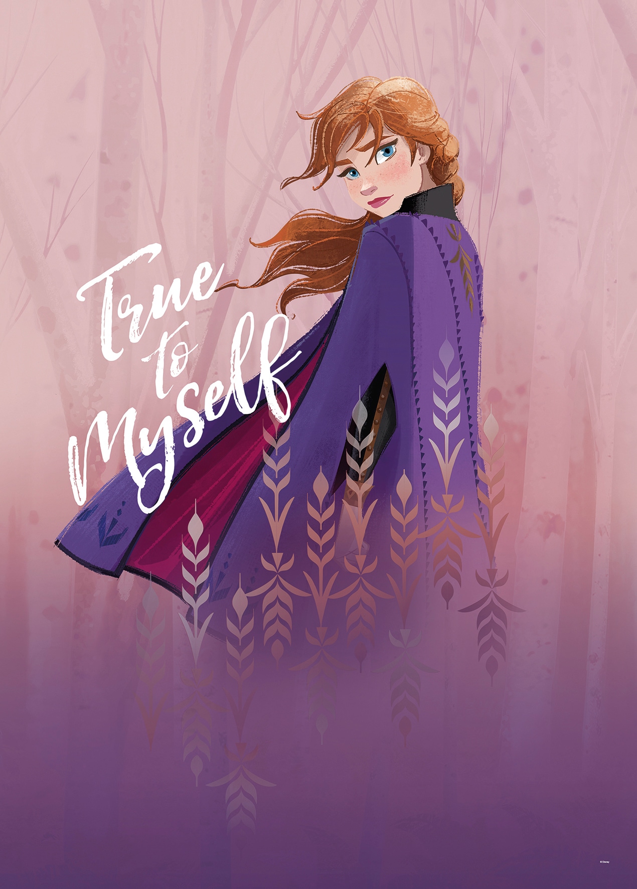 Komar Bild »Frozen Anna True to Myself«, Disney, (1 St.), Wandbild zur Dekoration im Kinderzimmer - ohne Rahmen von Komar