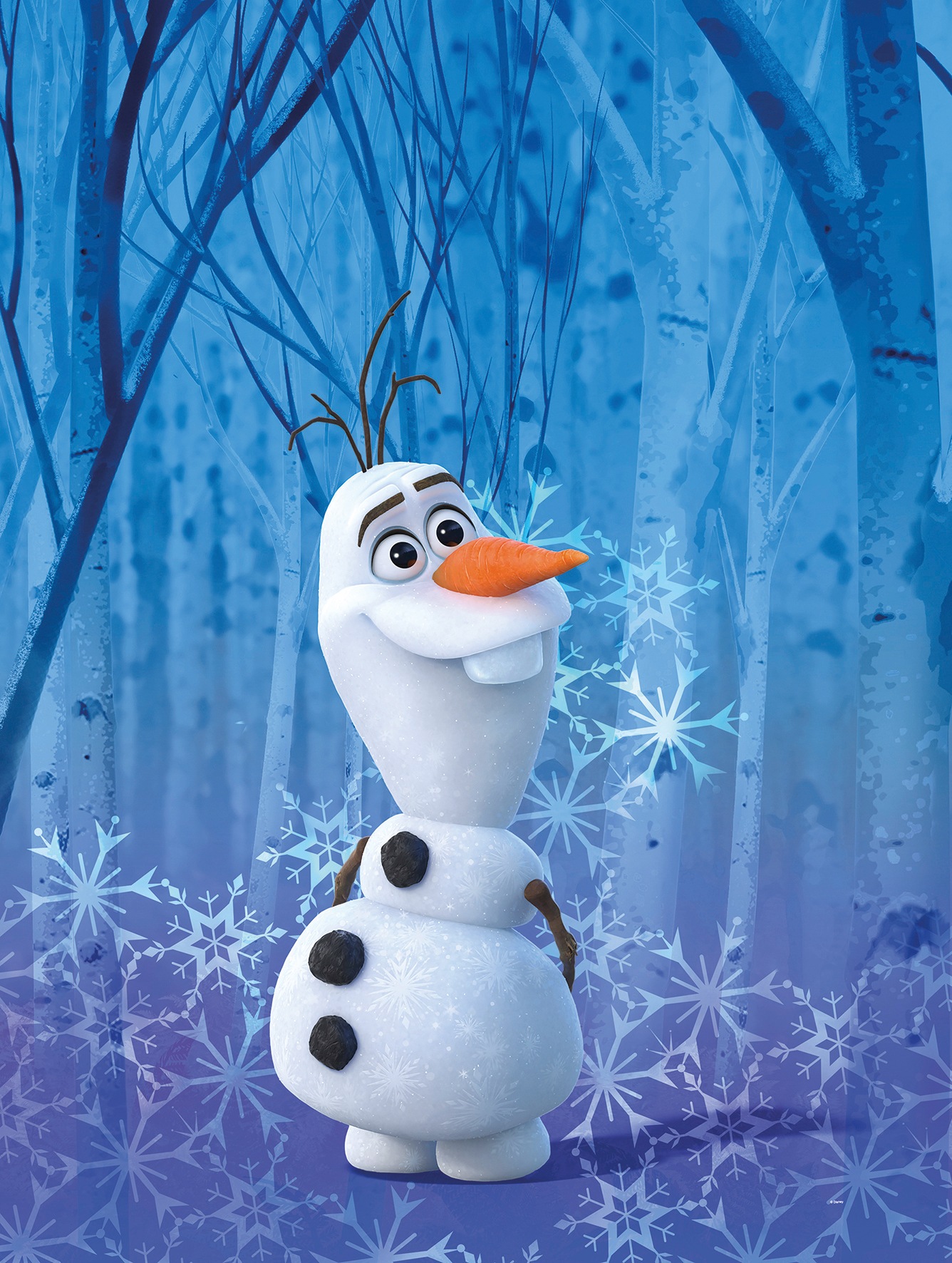 Komar Bild »Frozen Olaf Crystal«, Disney, (1 St.), Wandbild zur Dekoration im Kinderzimmer - ohne Rahmen von Komar