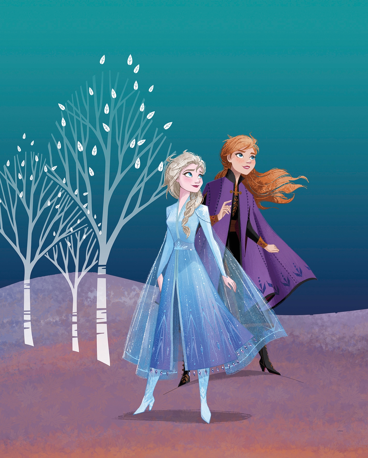 Komar Poster »Frozen Sisters«, Disney, (1 St.), Kinderzimmer, Schlafzimmer, Wohnzimmer von Komar