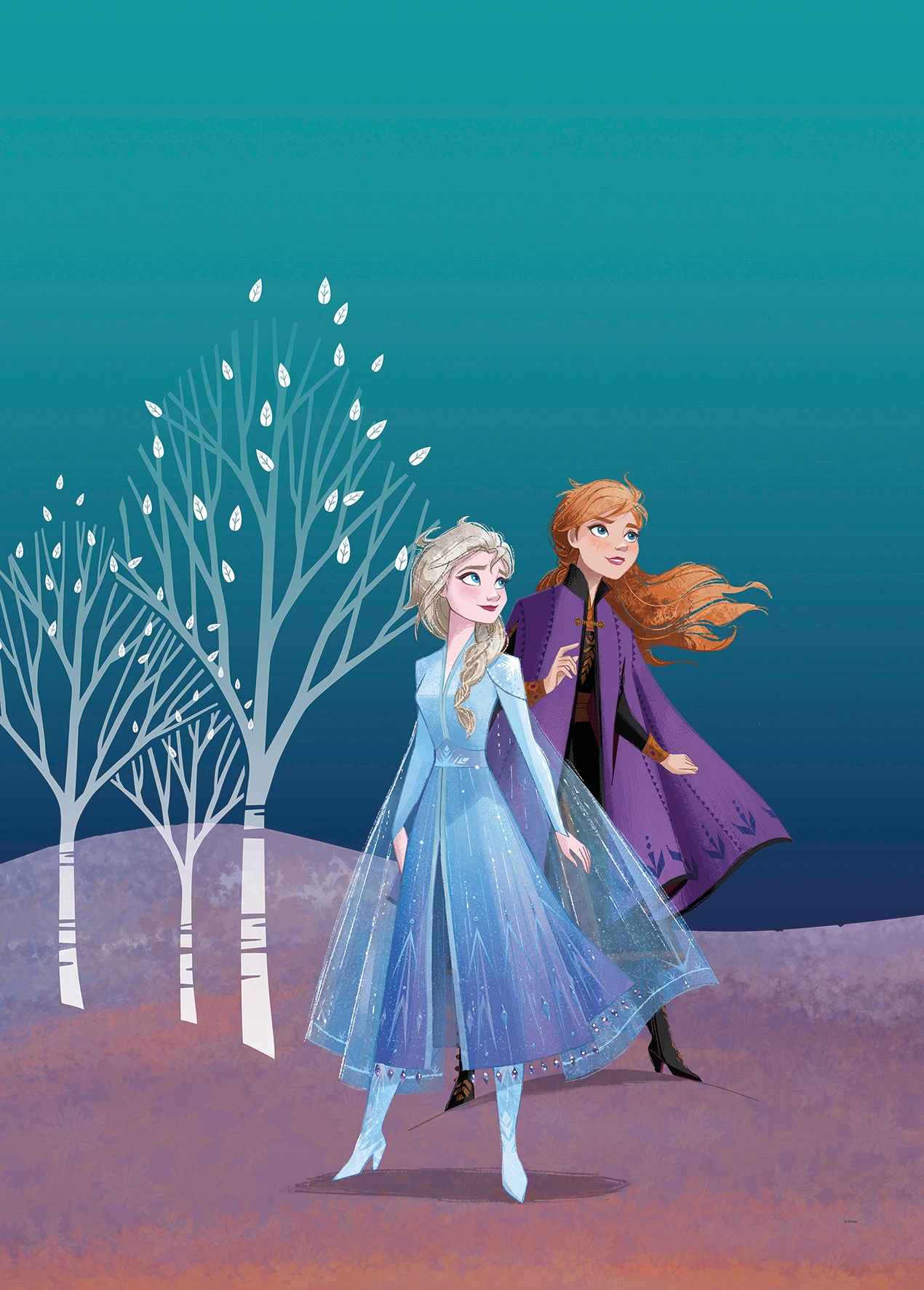 Komar Poster »Frozen Sisters«, Disney, (1 St.), Kinderzimmer, Schlafzimmer, Wohnzimmer von Komar