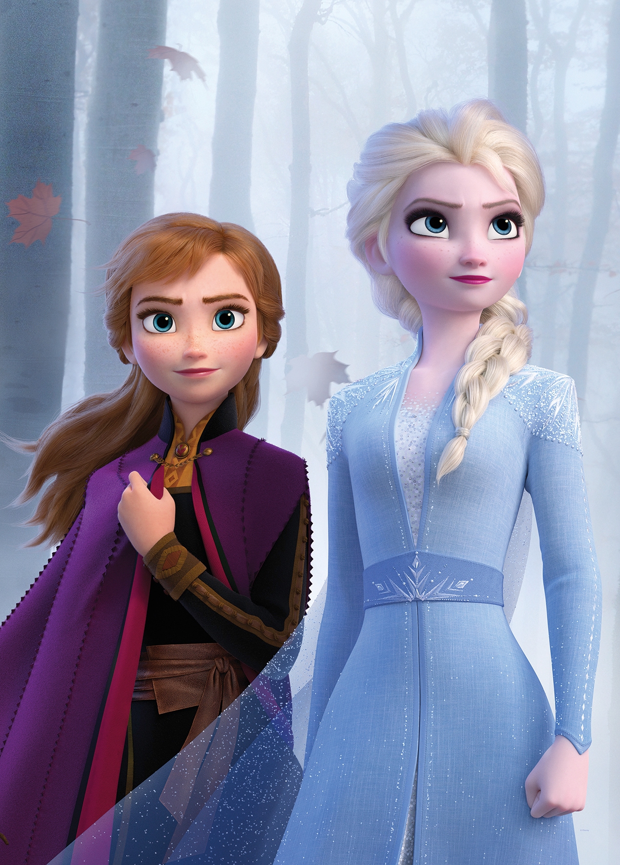 Komar Poster »Frozen Sisters in the Wood«, Disney, (1 St.), Kinderzimmer, Schlafzimmer, Wohnzimmer von Komar