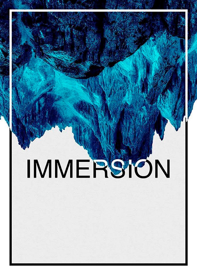 Komar Bild »Immersion Blue«, Abstrakt-Sprüche & Texte, (1 St.), Wandbild zur Dekoration - ohne Rahmen Komar Bild »Immersion Blue«, Abstrakt-Sprüche & Texte, (1 St.), Wandbild zur Dekoration - ohne Rahmen von Komar