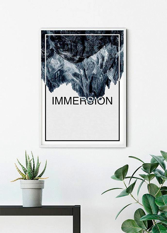 Komar Poster »Immersion Steel«, Abstrakt-Sprüche & Texte, (1 St.), Kinderzimmer, Schlafzimmer, Wohnzimmer von Komar