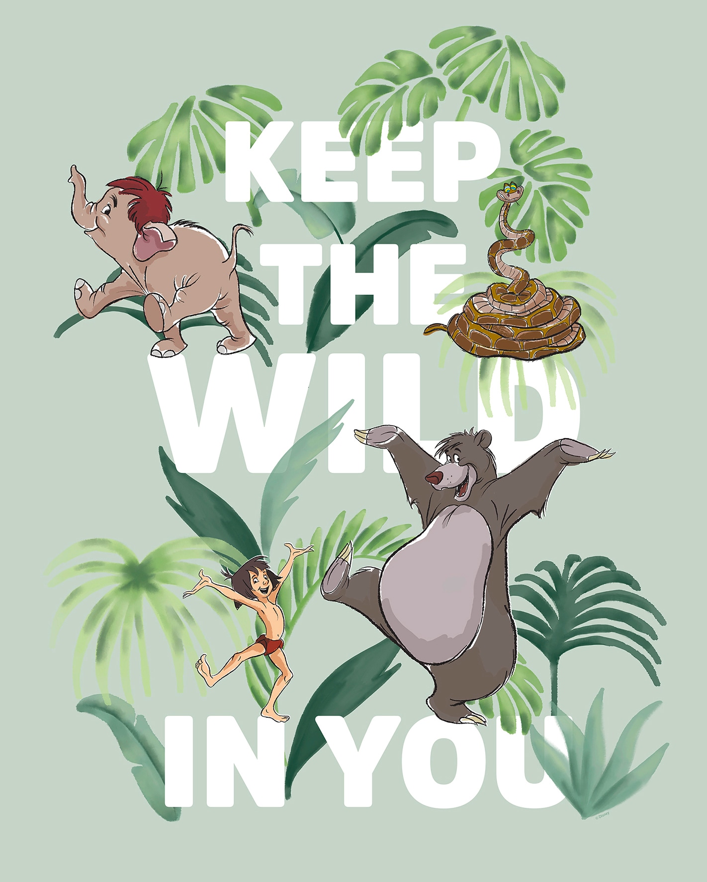 Komar Poster »Jungle Book Keep the Wild«, Disney, (1 St.), Kinderzimmer, Schlafzimmer, Wohnzimmer von Komar