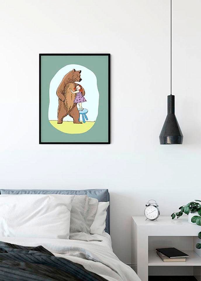 Komar Poster »Lili and Bear«, Figuren, (1 St.), Kinderzimmer, Schlafzimmer, Wohnzimmer von Komar