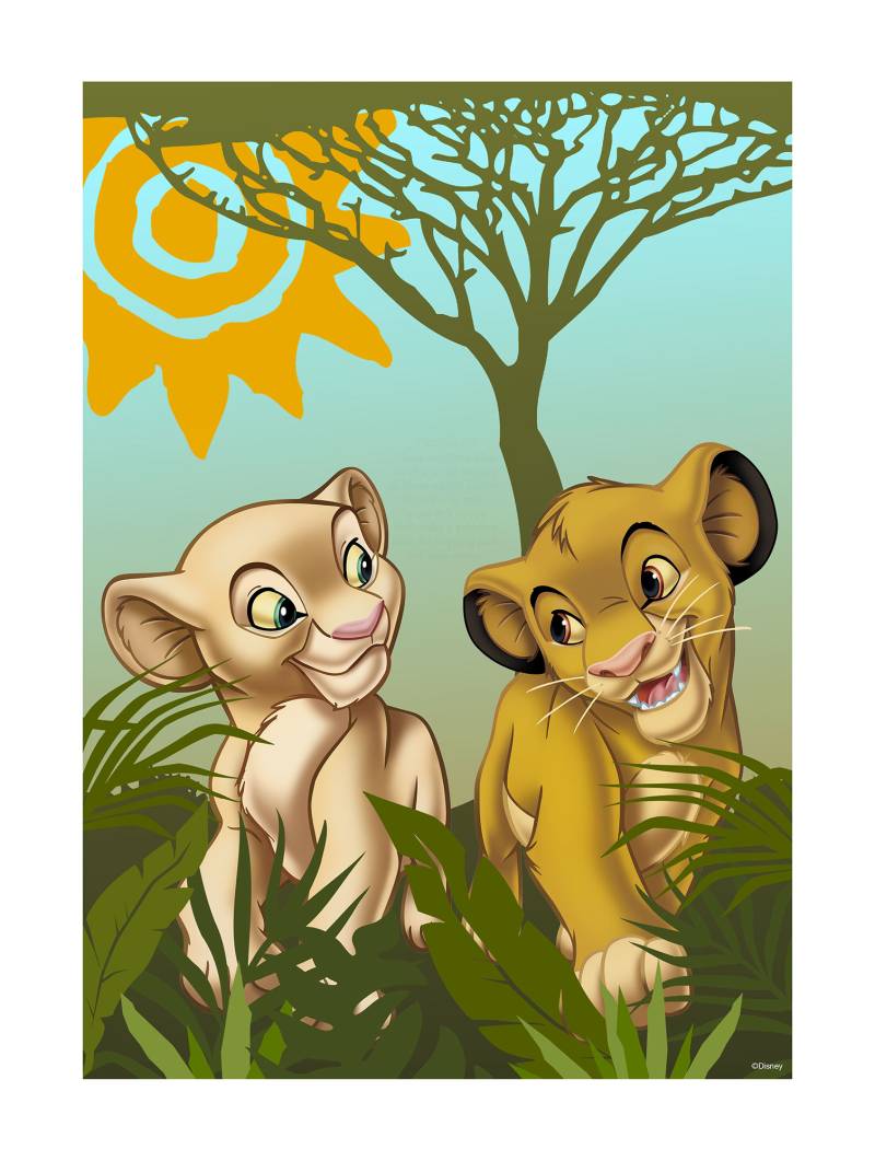 Komar Poster »Lion King Urembo Meadows«, (1 St.), Kinderzimmer, Schlafzimmer, Wohnzimmer von Komar